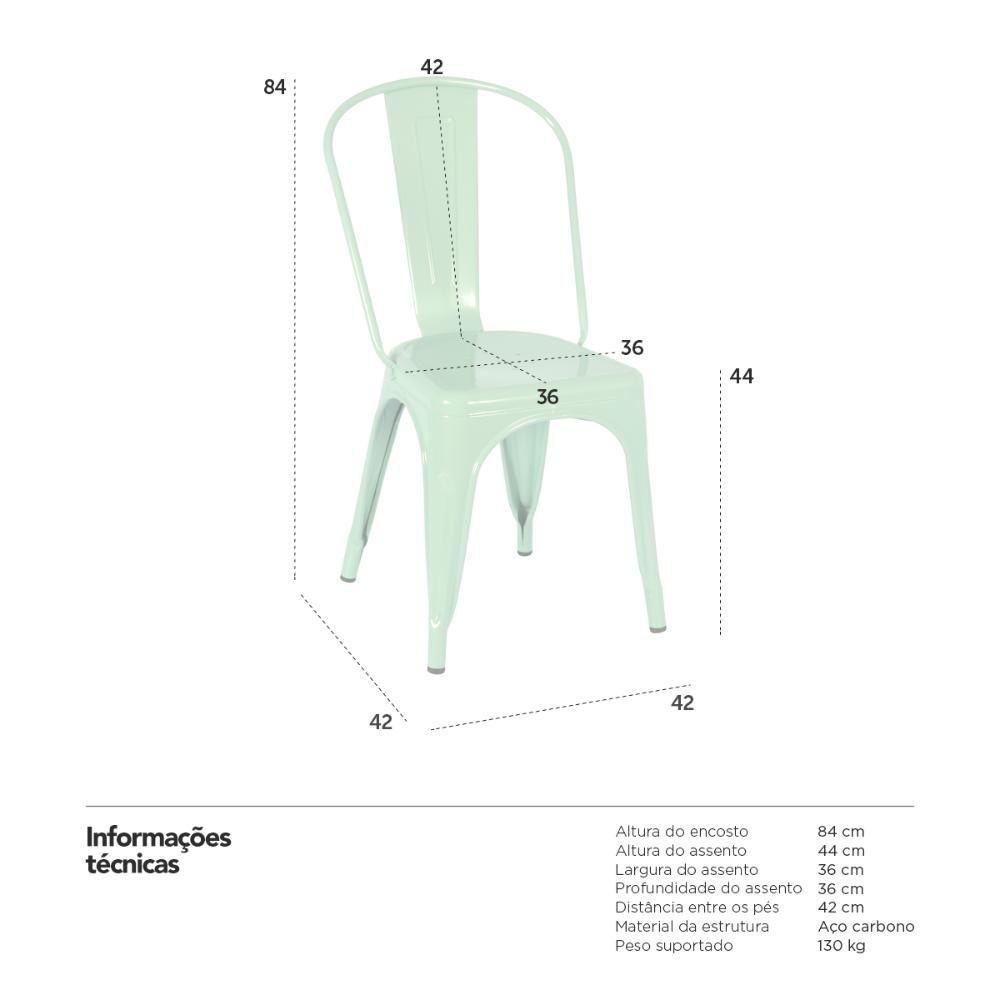 Miniatura Kit 2 Cadeiras Verde Claro