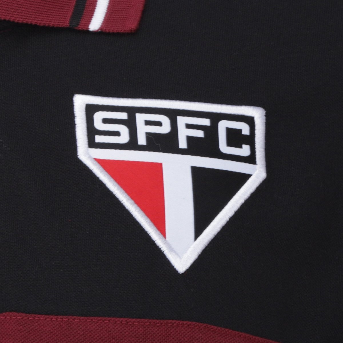 Miniatura Camisa Polo São Paulo Winner Masculina Preto+Branco - EGG