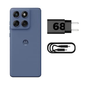 Miniatura Smartphone Motorola Edge 60 Fusion 5G Cinza 256GB, 8GB RAM, Tela 6,7", Câmera Sony LYTIA 700C 50MP, Gorilla Glass 7i, Dimensity 7300, IP69 e IP68