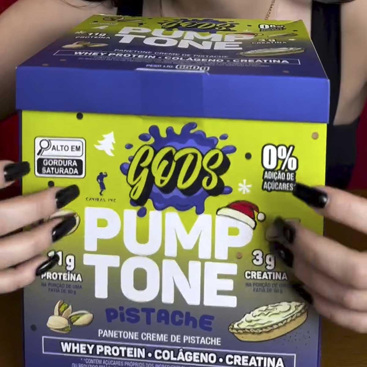 Panetone Whey Protein Sweet Magic Pumptone 650G Creme Avelã