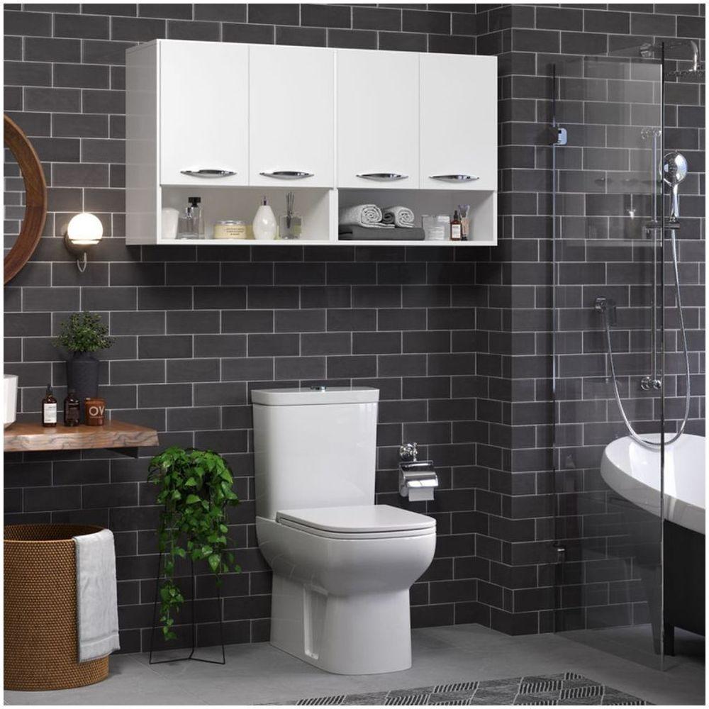 Miniatura Nicho 4 Portas Decorativo Aérea De Madeira Branco