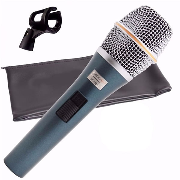 Miniatura Microfone Profissional K 98 Hipercardioide - Kadosh (K98) Microfone - 600o - Profissional - Kadosh - Microfone profissional k 98 h. - K98 - 3db - Dinâmico, hipercardioide