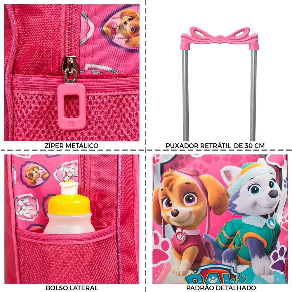 Miniatura Kit Mochila Escolar Infantil Skye Patrulha Canina Rodinha