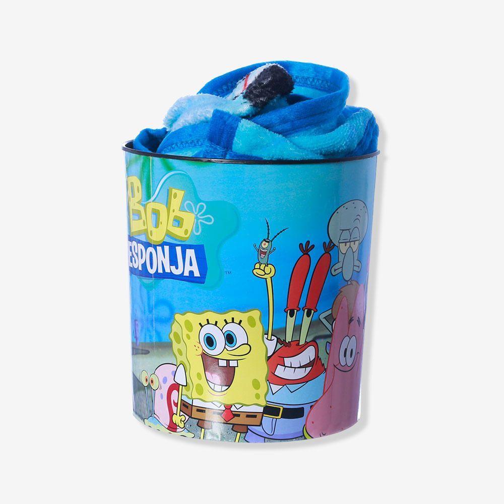 Miniatura Kit Manta Com Balde Bob Esponja
