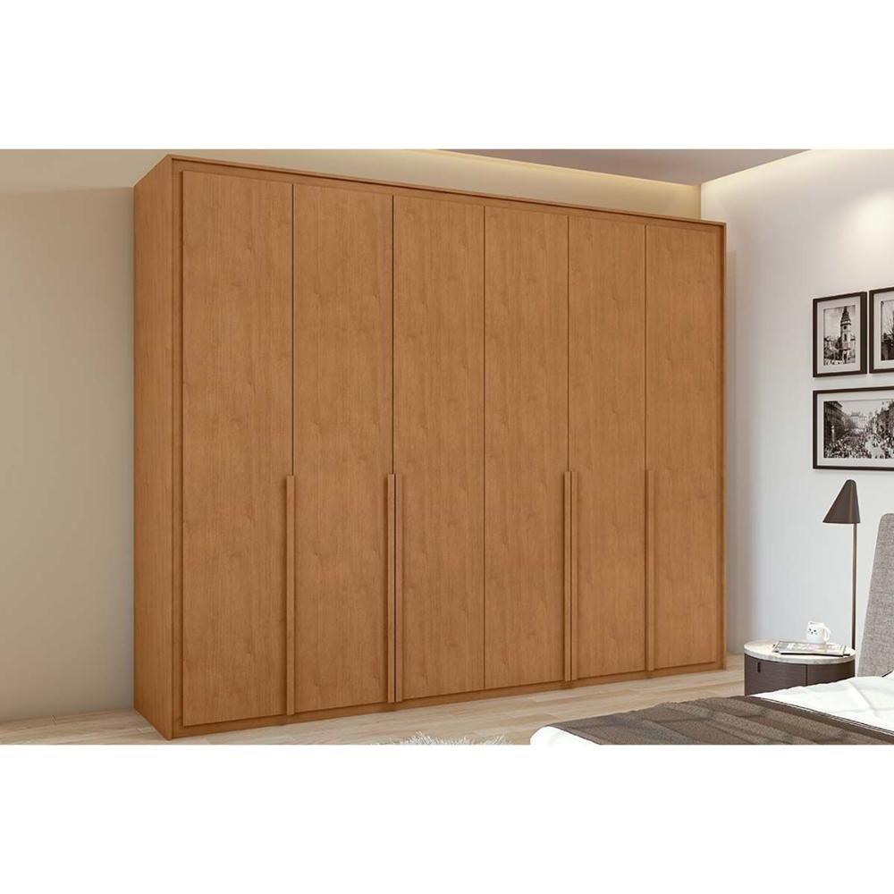 Miniatura Guarda Roupa 6 Portas E 6 Gavetas Imperatore Amêndoa - Lopas
