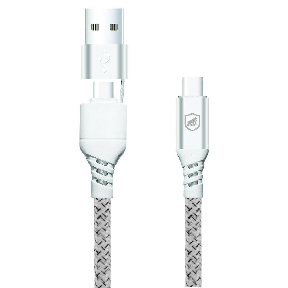 Miniatura Cabo Thunder 65W 2 em 1 Tipo C / Tipo C / USB-A -1M- Gshield