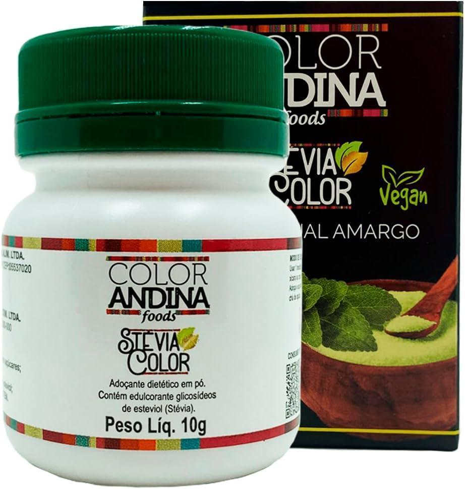 Miniatura Adoçante Color Andina Natural Dietético Stévia Pó 10G