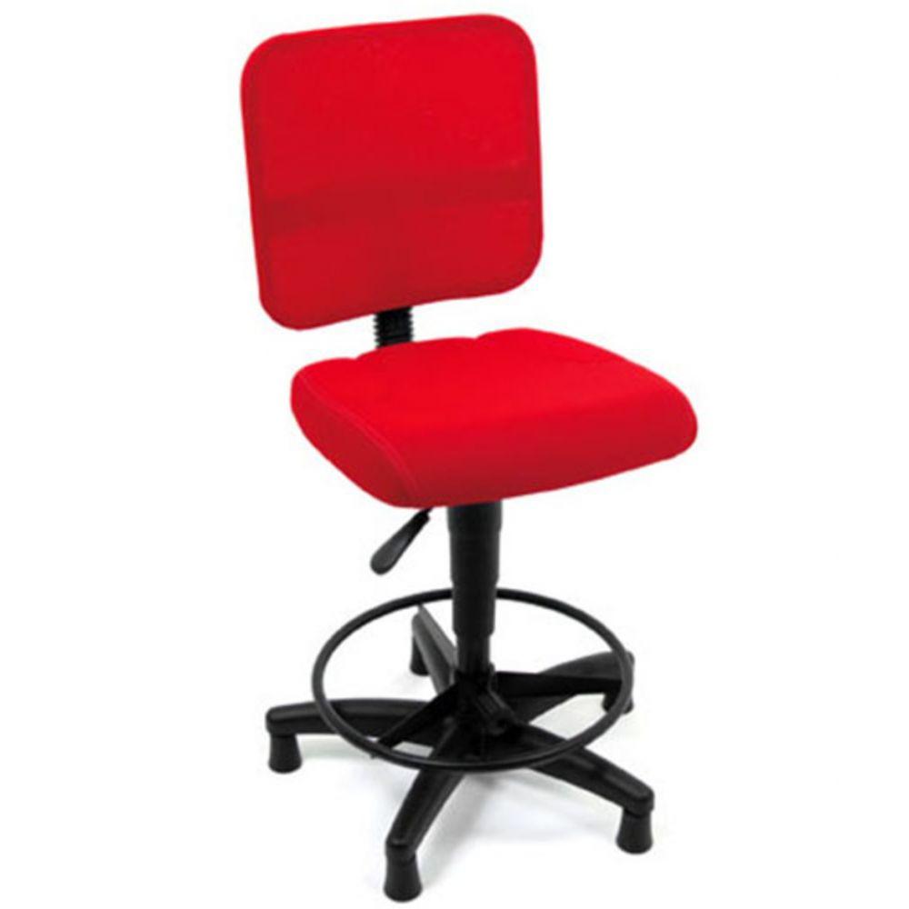 Miniatura Poltrona Secretária Base Caixa Tela Mesh Vermelho