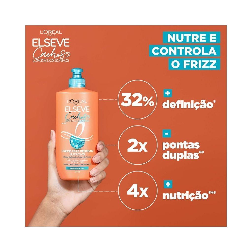 Miniatura Kit Elseve Cachos Dos Sonhos 3 Sh 200Ml+1 Cond 200Ml+1 Creme