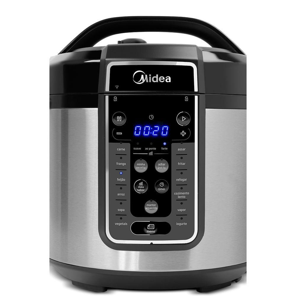 Miniatura Panela De Pressão Elétrica 6 L Mastersteam Inox Midea Ppg70s1 - 127v