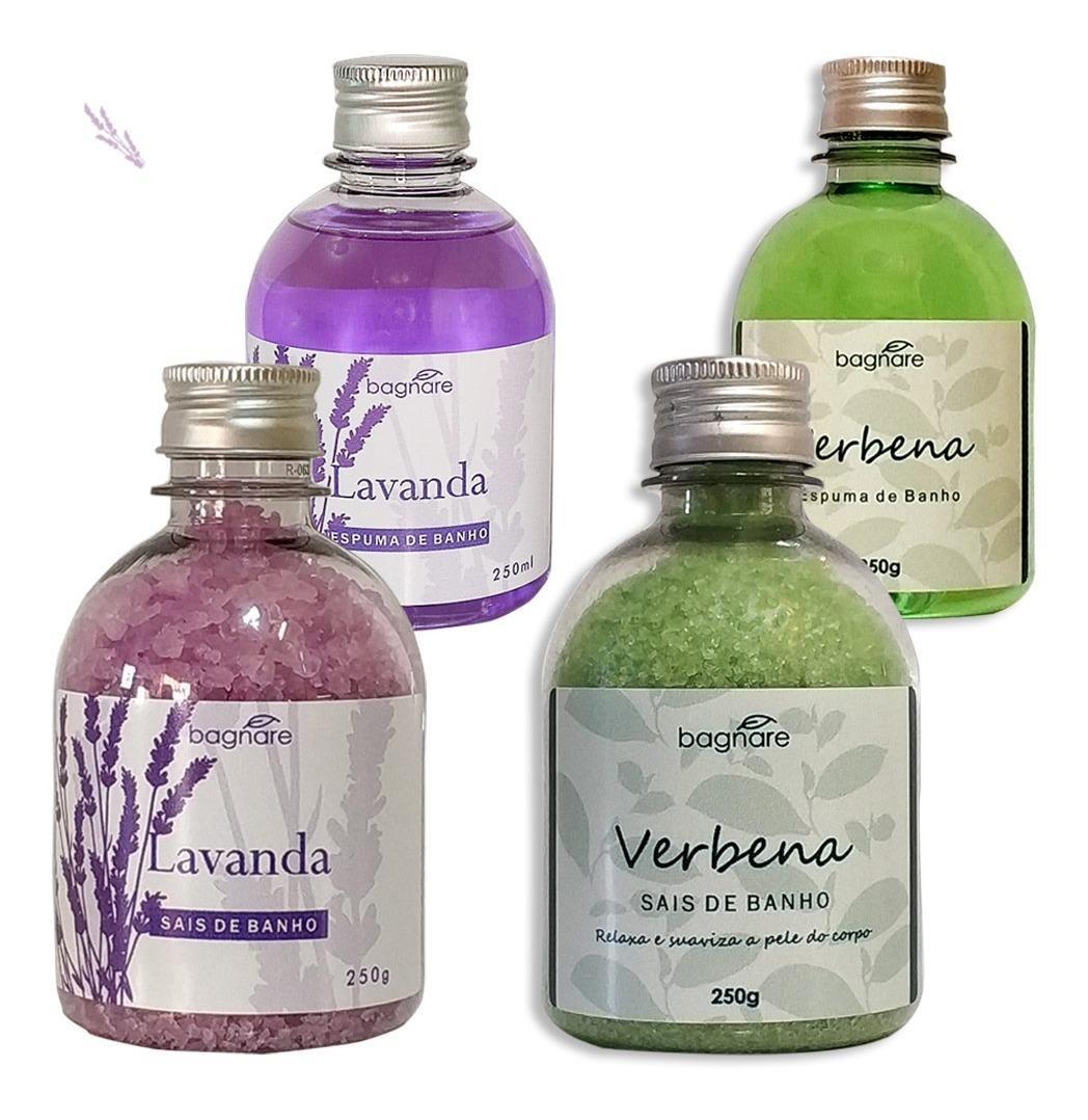 Miniatura Sais Para Banho E Espuma Para Banheira Lavanda E Verbena