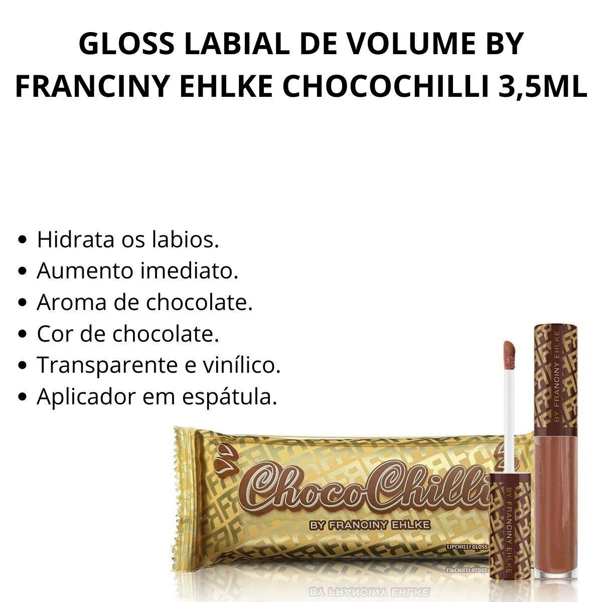Miniatura Gloss Labial De Volume By Franciny Ehlke Chocochilli 3,5Ml