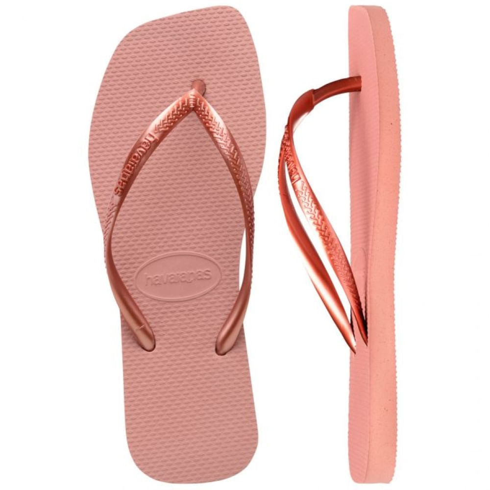 Miniatura Sandálias Havaianas Slim Square Rosa Crocus 35/36