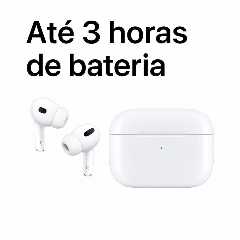 Miniatura Fone Branco Sem Fio Academia Case Carga 3H Envio Já