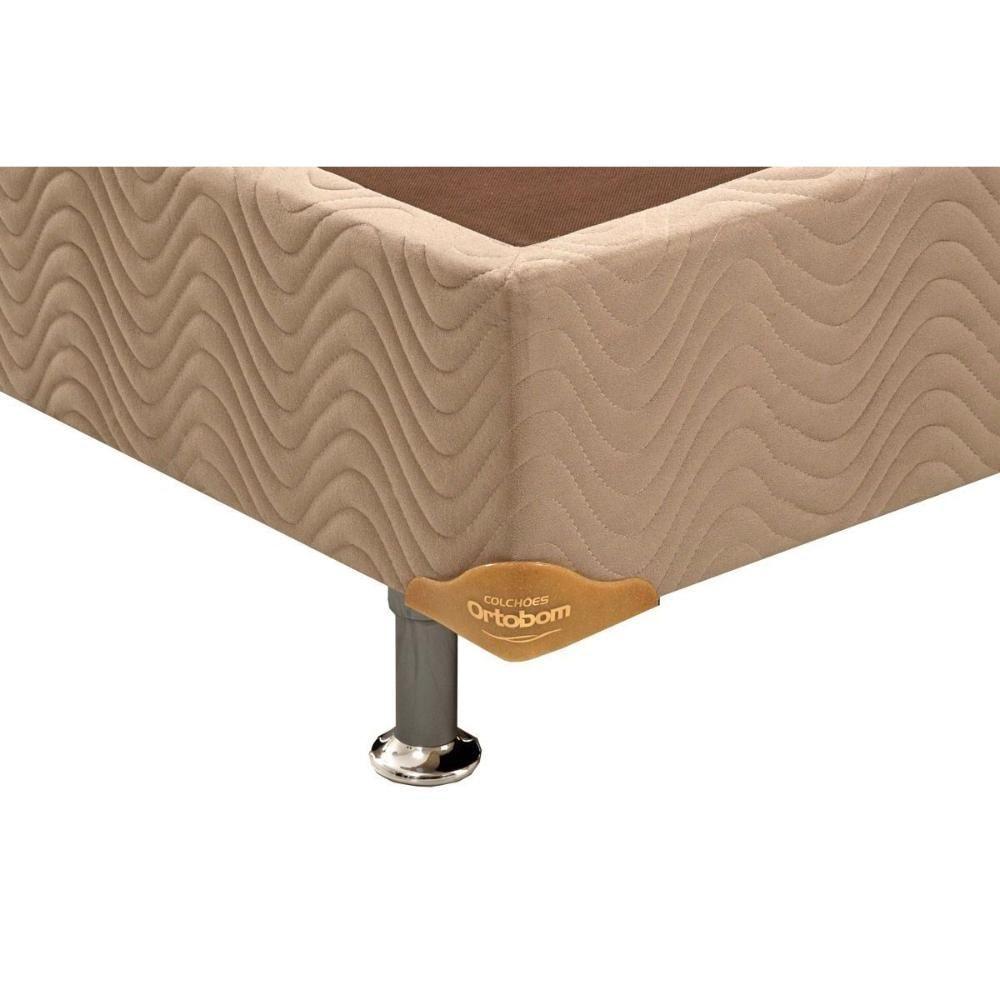 Miniatura Cama Box Base Queen Americana Suede Clean (158x198x23) - Ortobom