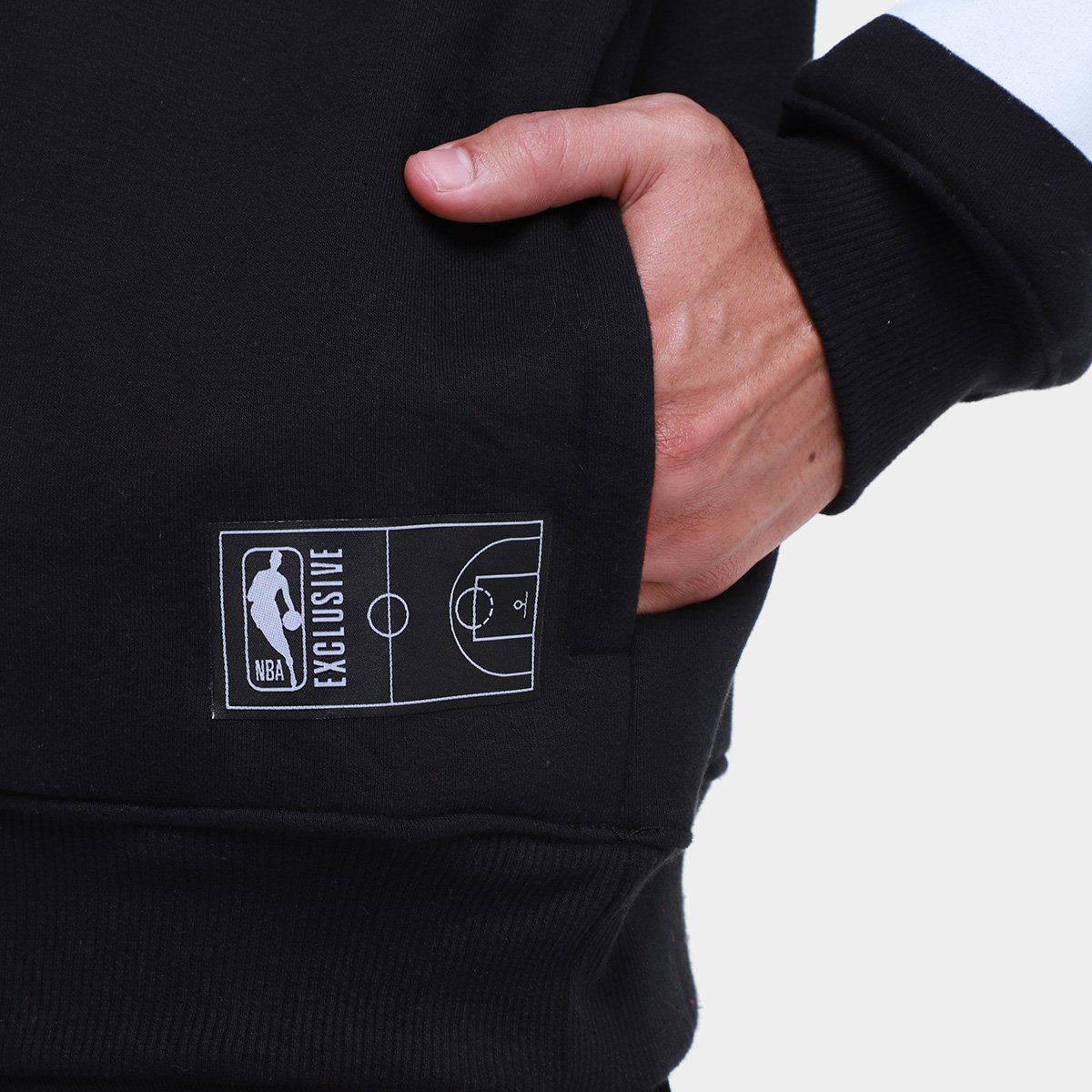 Miniatura Moletom NBA Chicago Bulls Statement Masculino Preto - G