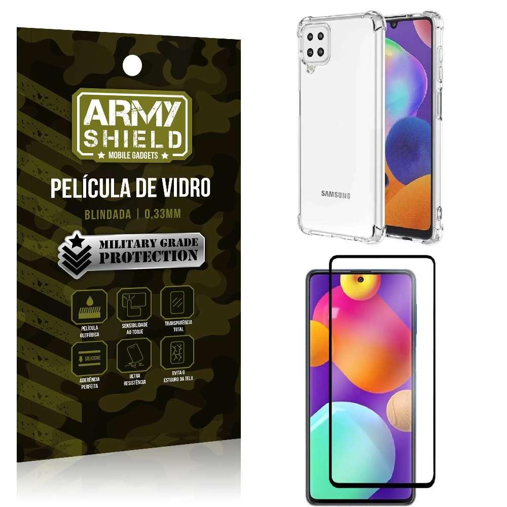 Miniatura Capa Capinha Samsung M62 Anti Shock + Película De Vidro 3D