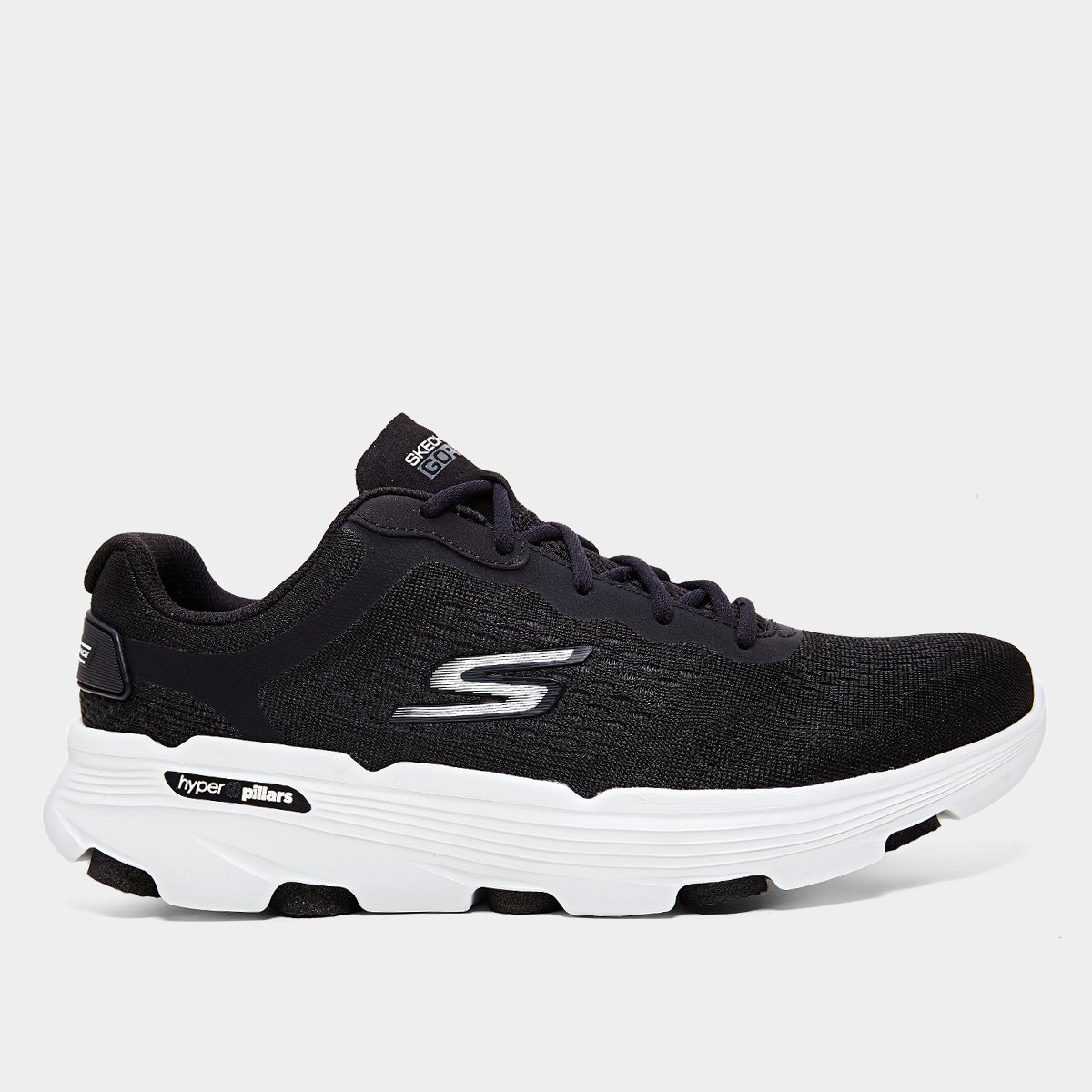 Miniatura Tênis Skechers Go Run 7.0 Masculino Preto+Branco - 38