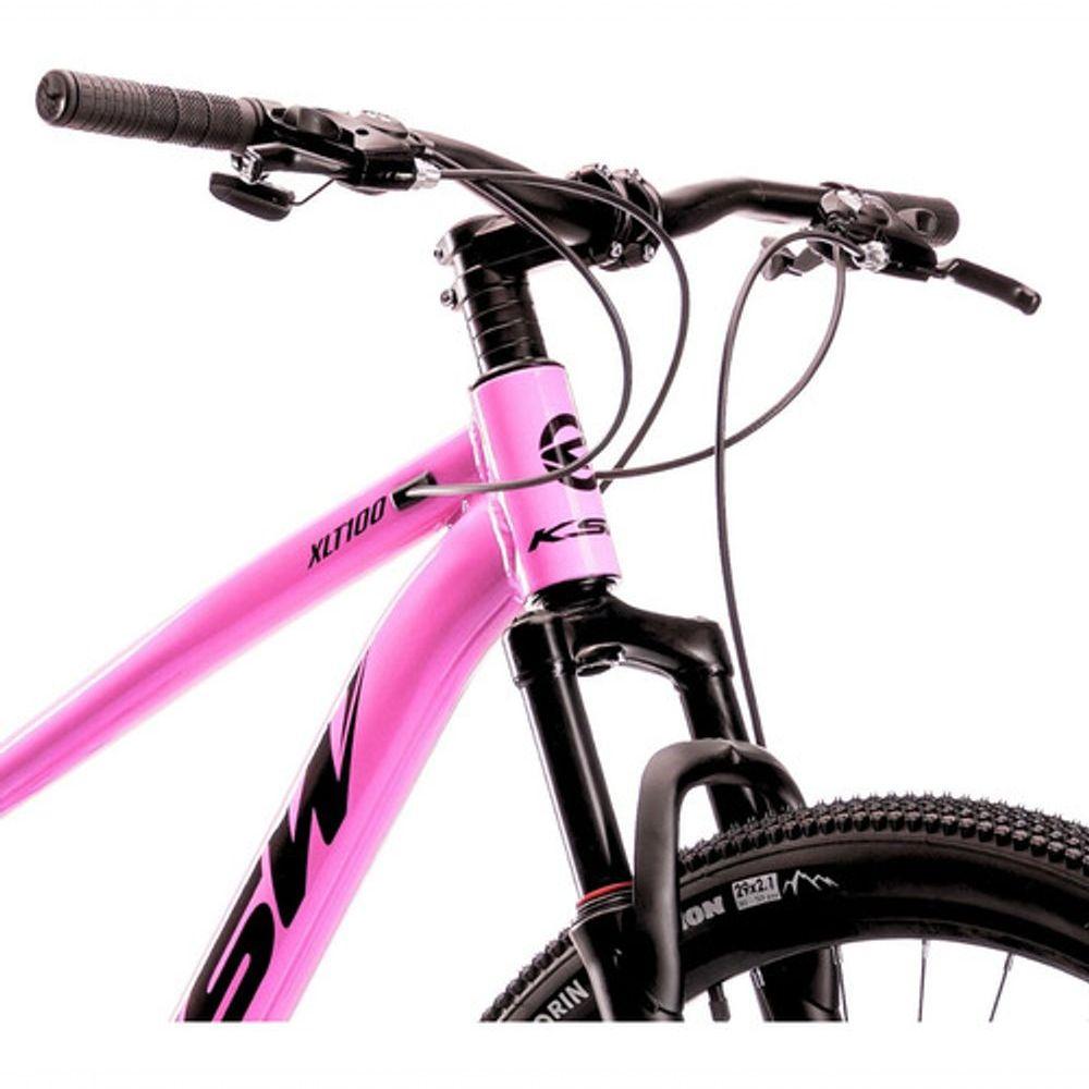Miniatura Bicicleta Aro 29 Ksw 27 Velocidades Alumínio Freio Disco Mtb Rosa 15