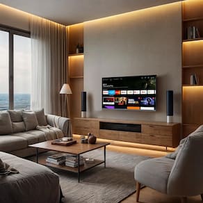 Smart TV LED 32" Philco HD P32SAA Google TV, HDR10 e Processador Quad-Core, HDMI, USB e Wi-Fi