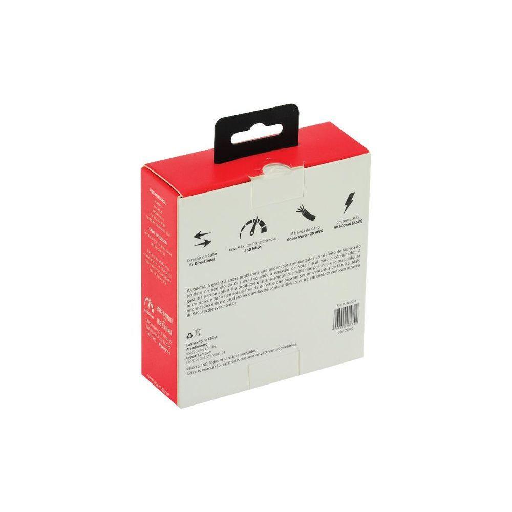 Cabo Extensor Usb A 2.0 M P- F 1m Puamf2-1