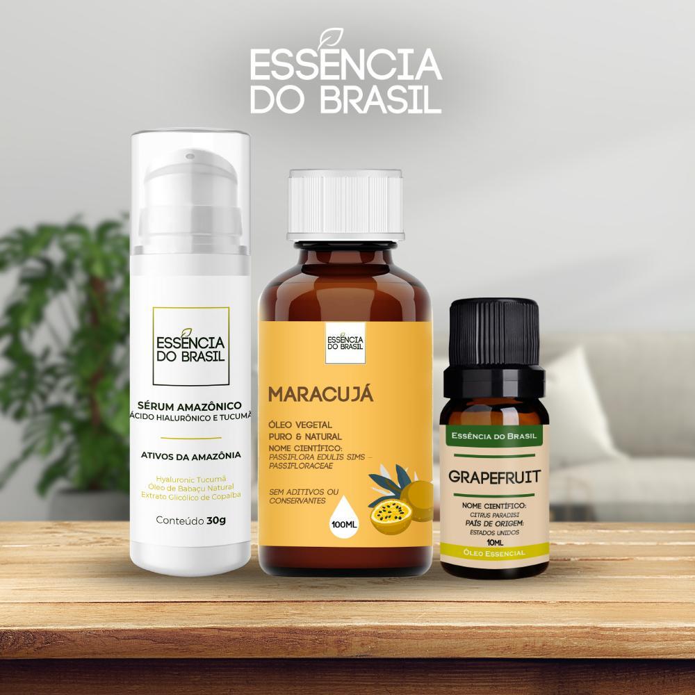 Miniatura Kit Revital: Sérum + Óleo Grapefruit + Óleo Vegetal Maracujá