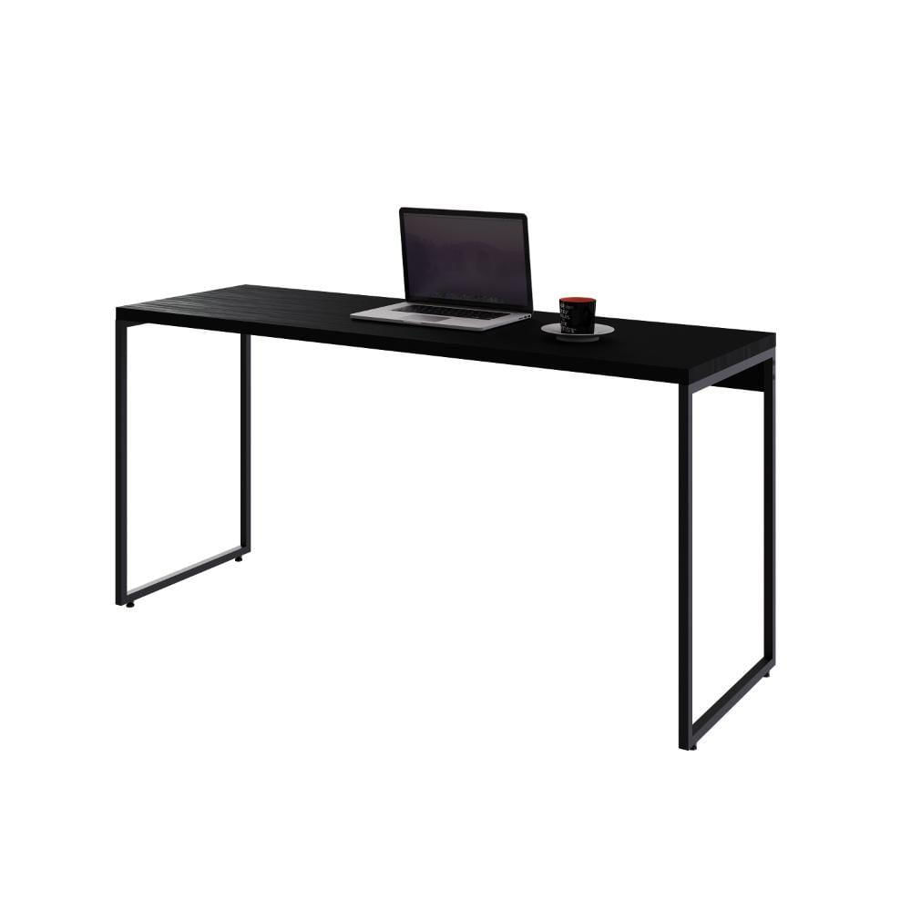 Miniatura Mesa Dynamica 150x50x75cm Preto ônix - Est.preta Preto ônix - Est.preta
