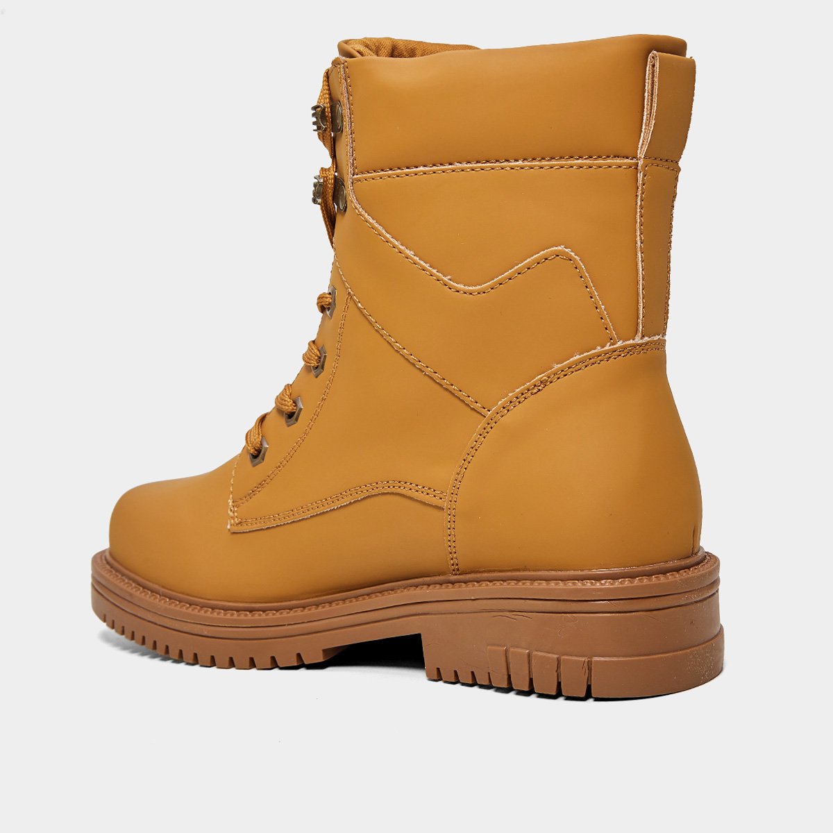 Miniatura Bota Mooncity Cano Médio Feminina Areia - 34
