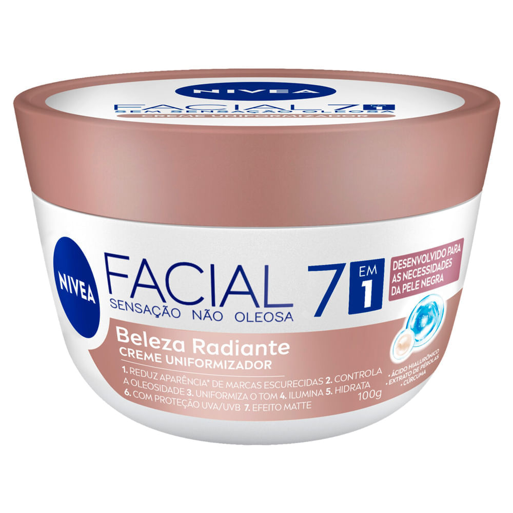 Miniatura Creme Hidratante Facial Nivea Pele Negra 100g