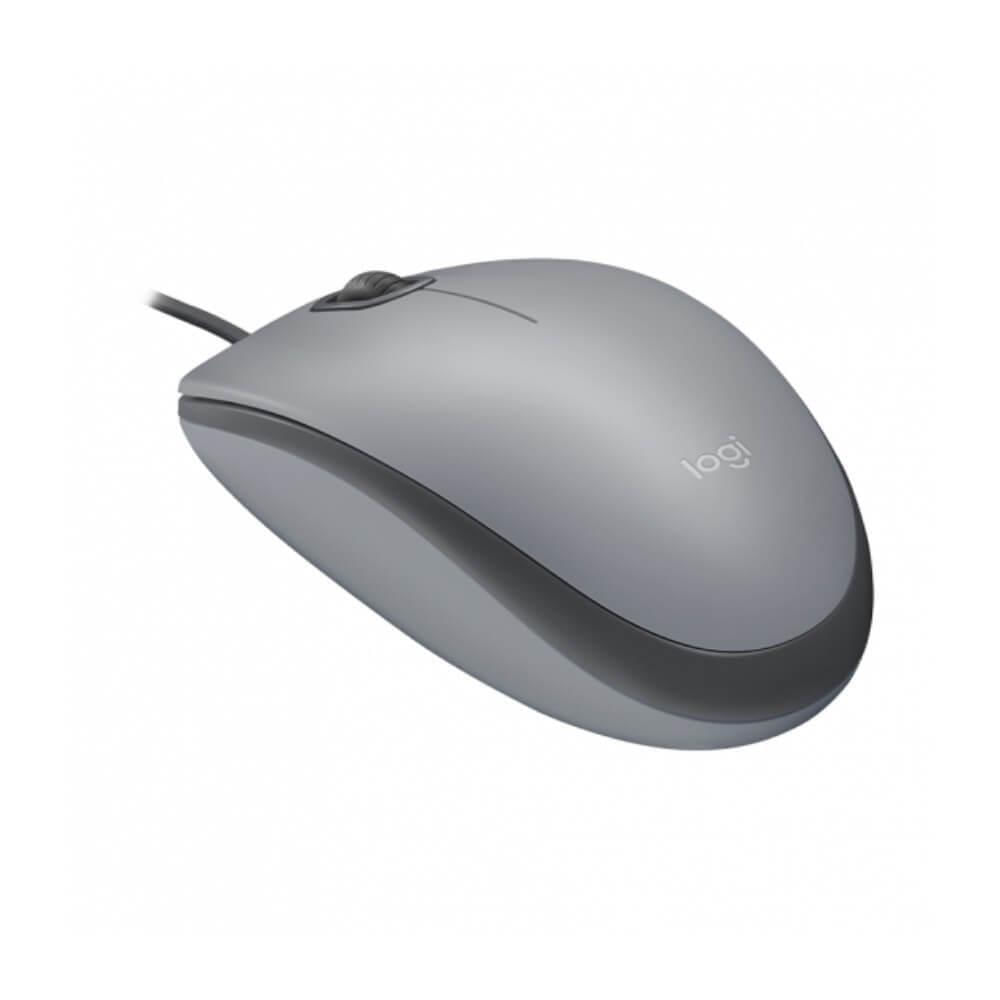 Miniatura Mouse Logitech M110 Com Fio Cinza