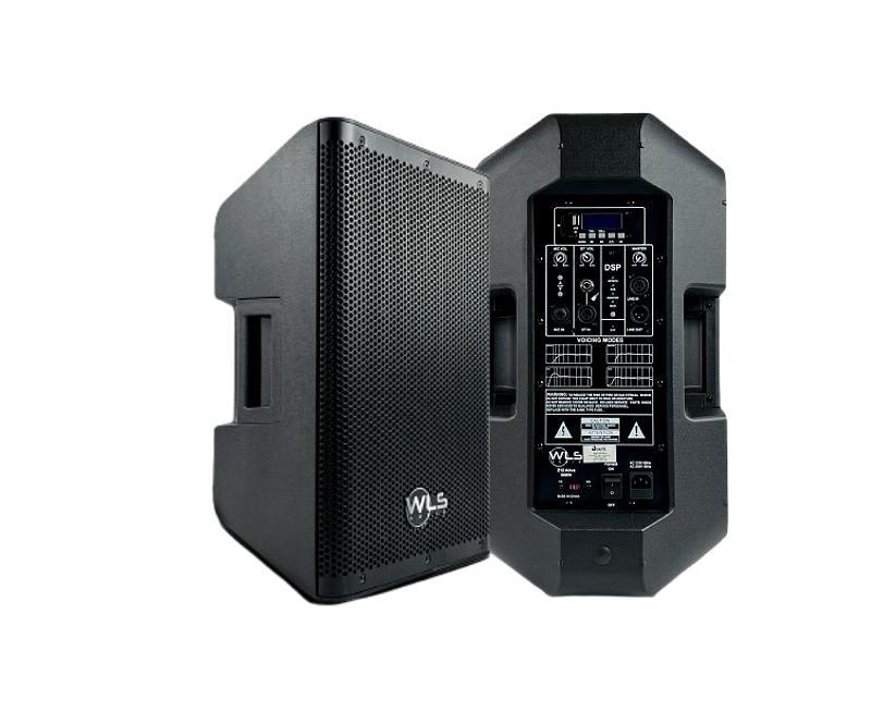 Miniatura Caixa Ativa Wls Z15 500W Rms Usb Bt + 2 Mic S/ Fio + Tripé