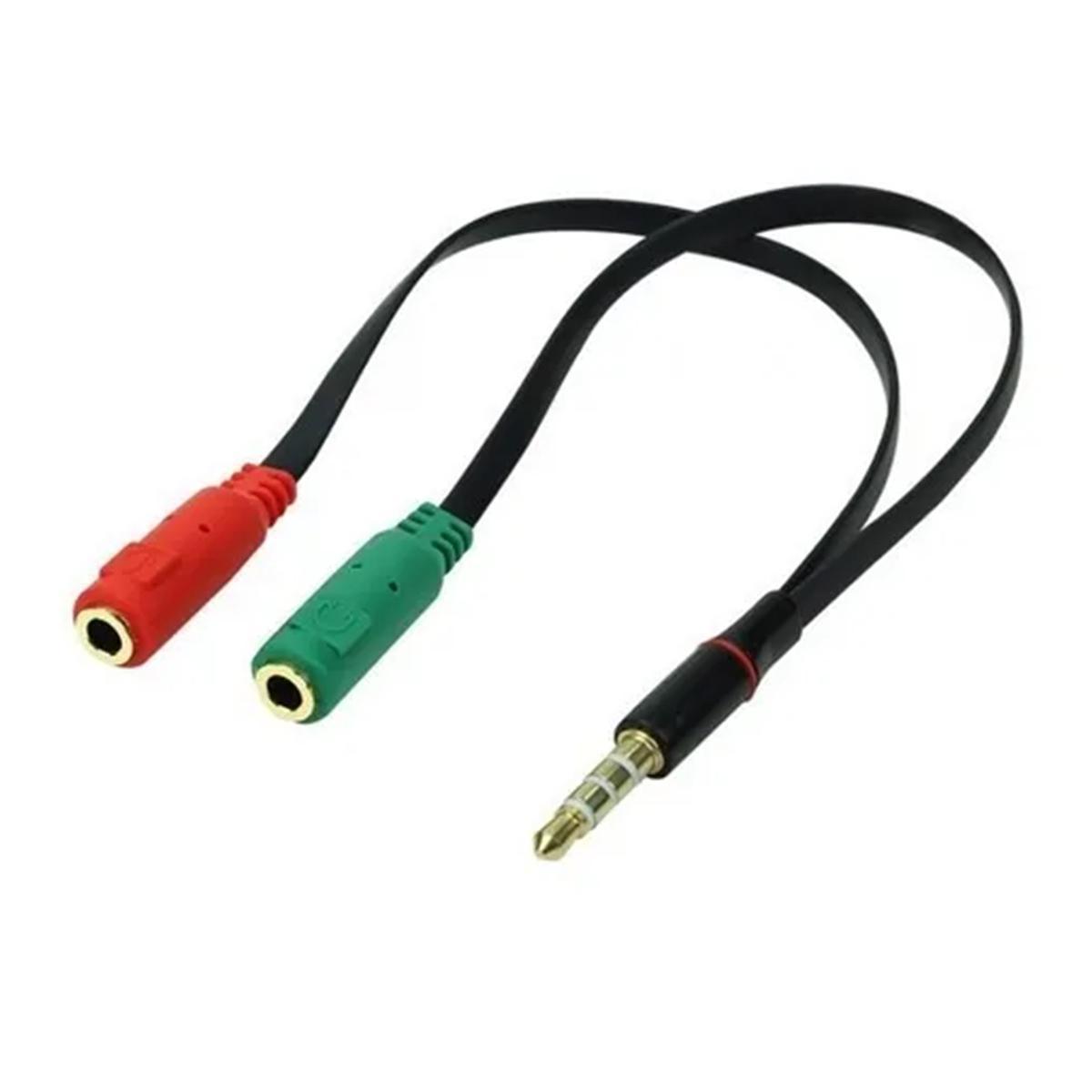 Miniatura Cabo Adaptador P3 (P2 Combo) Para Fone E Microfone Headset