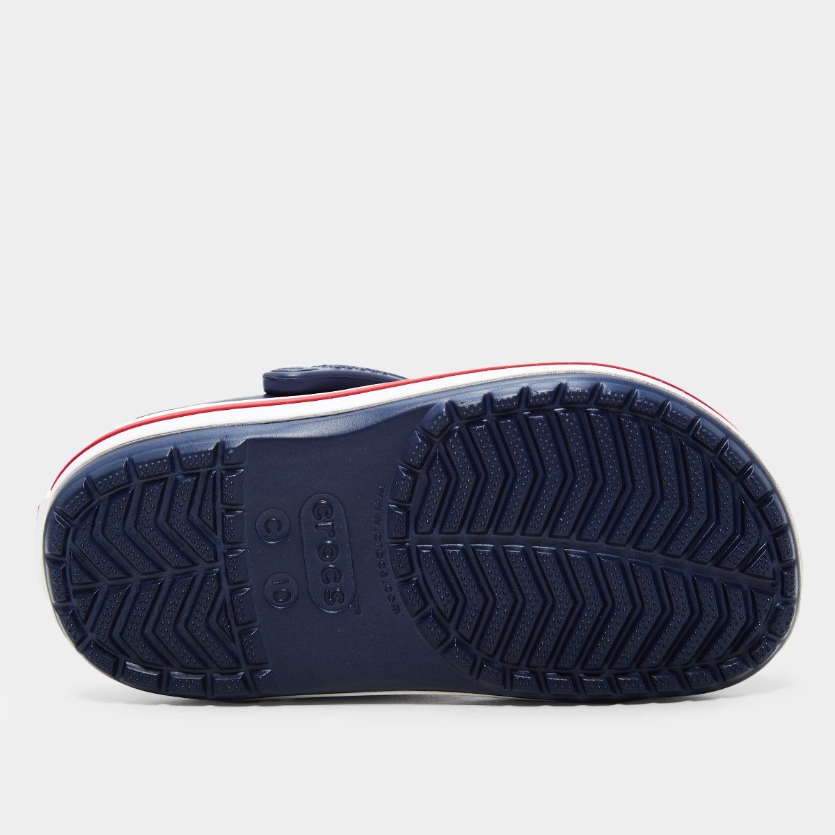 Miniatura Crocs Infantil Casual Menino Marinho+Vermelho - 22