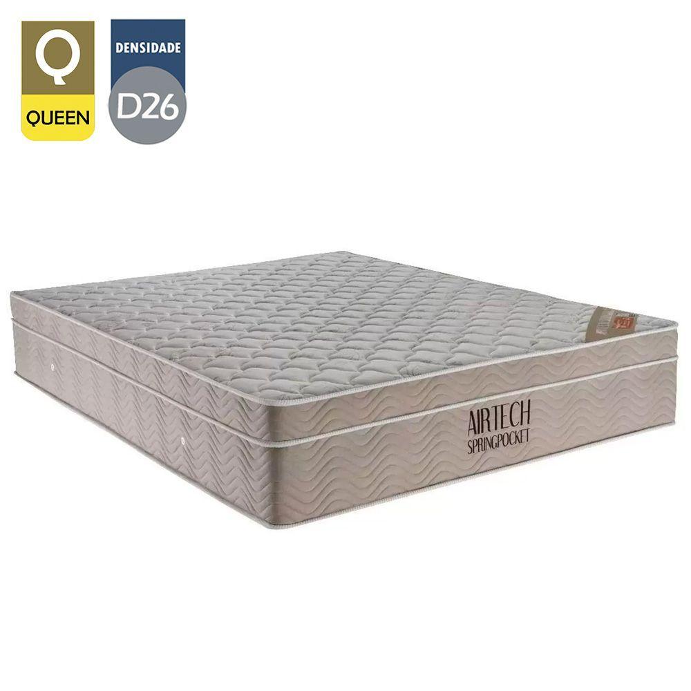 Miniatura Colchão Queen Molas Ensacadas Superpocket Airtech Spring Ortopillow (158x198x25) - Ortobom
