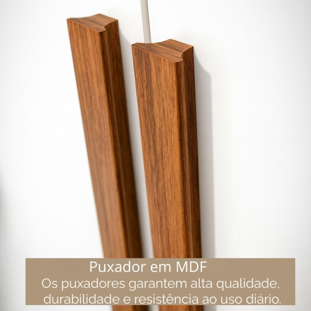 Guarda Roupa Casal 8 Portas 4 Gavetas Paris Espresso Móveis Branco