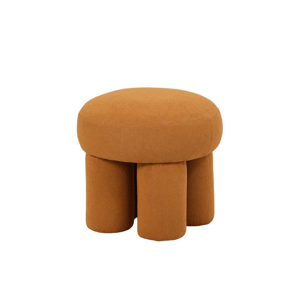 Miniatura Banco Puff Decorativo Conexão Rivatti - Amarelo Ocre