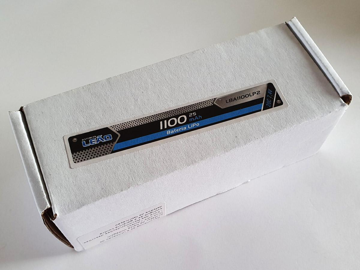 Miniatura Bateria Lipo 7.4V 1100 Mah 2 S 20 C Leão Modelismo