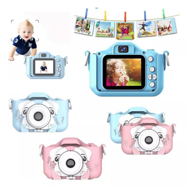 Câmeras Brinquedo Câmera Infantil 2 Polegadas Câmera Dupla