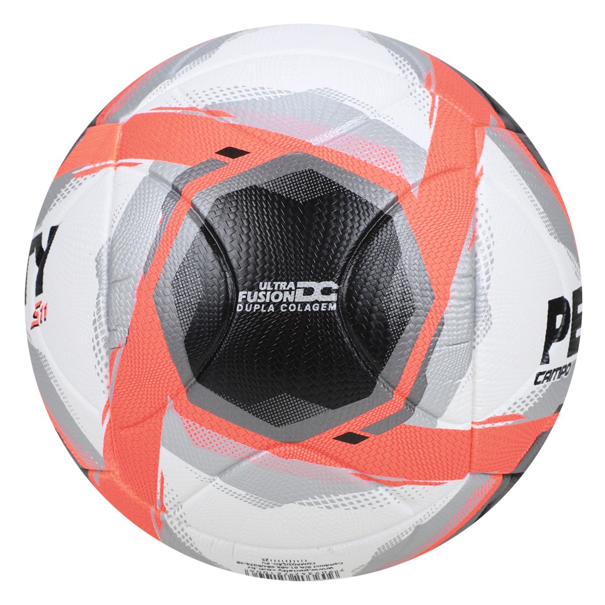 Miniatura Bola Campo Penalty S11 R2 XXV Branco+Laranja