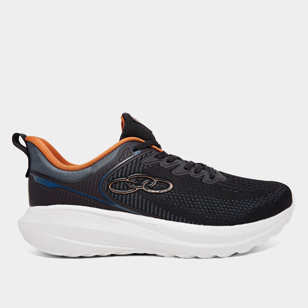 Miniatura Tênis Olympikus Curva Masculino Preto+Azul - 38