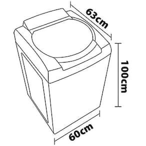 Lavadora de Roupas Midea MA500W13/WG com Sistema Ciclone 13kg – Branca 110V