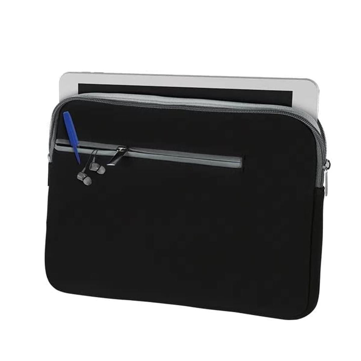 Miniatura Capa Case Neoprene Para Tablet Até 10,5 Preto Zíper Preto