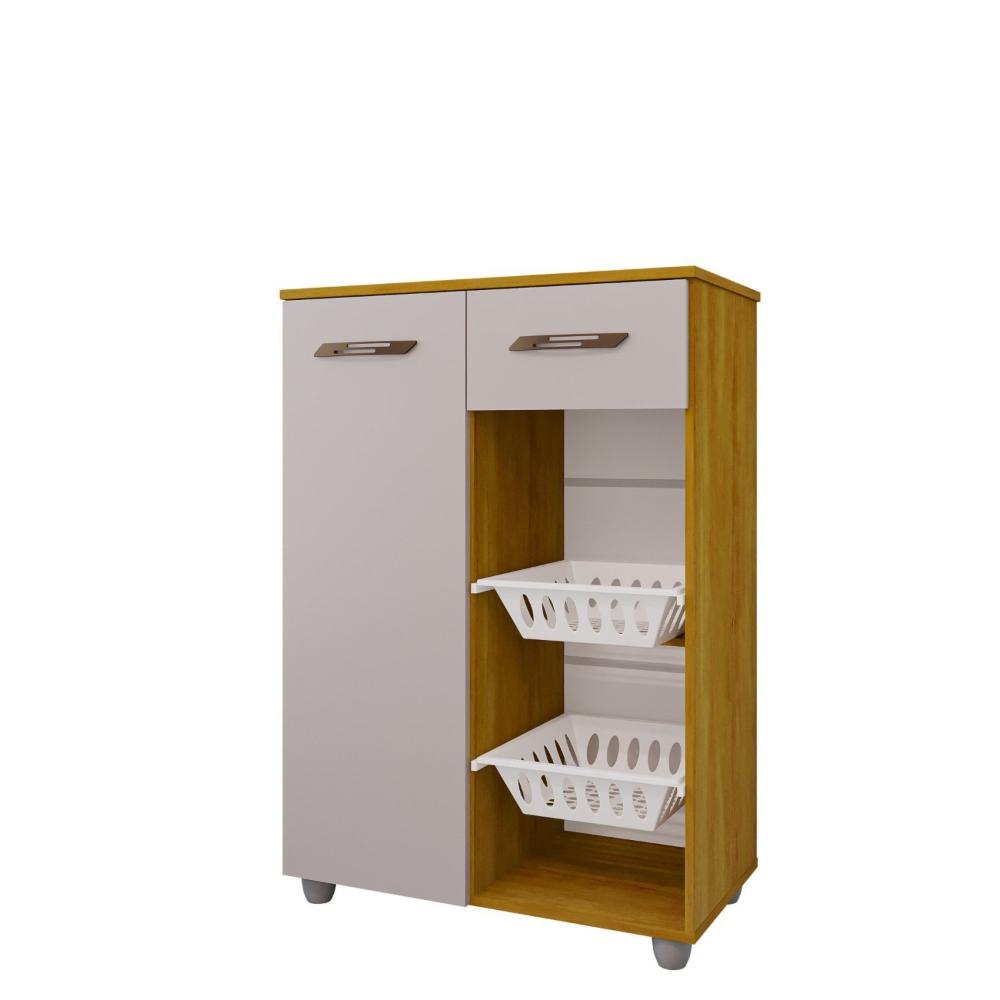 Miniatura Fruteira Fruteira 2 Cestos 1 Porta 1 Gaveta Bia Cinamomo/Off White