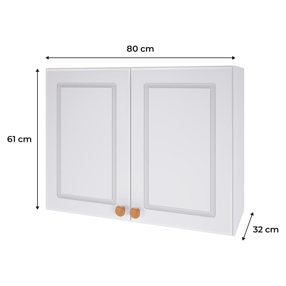Miniatura Cozinha Modulada Indekes, New Lara 5 Peças 11 Portas, Branco