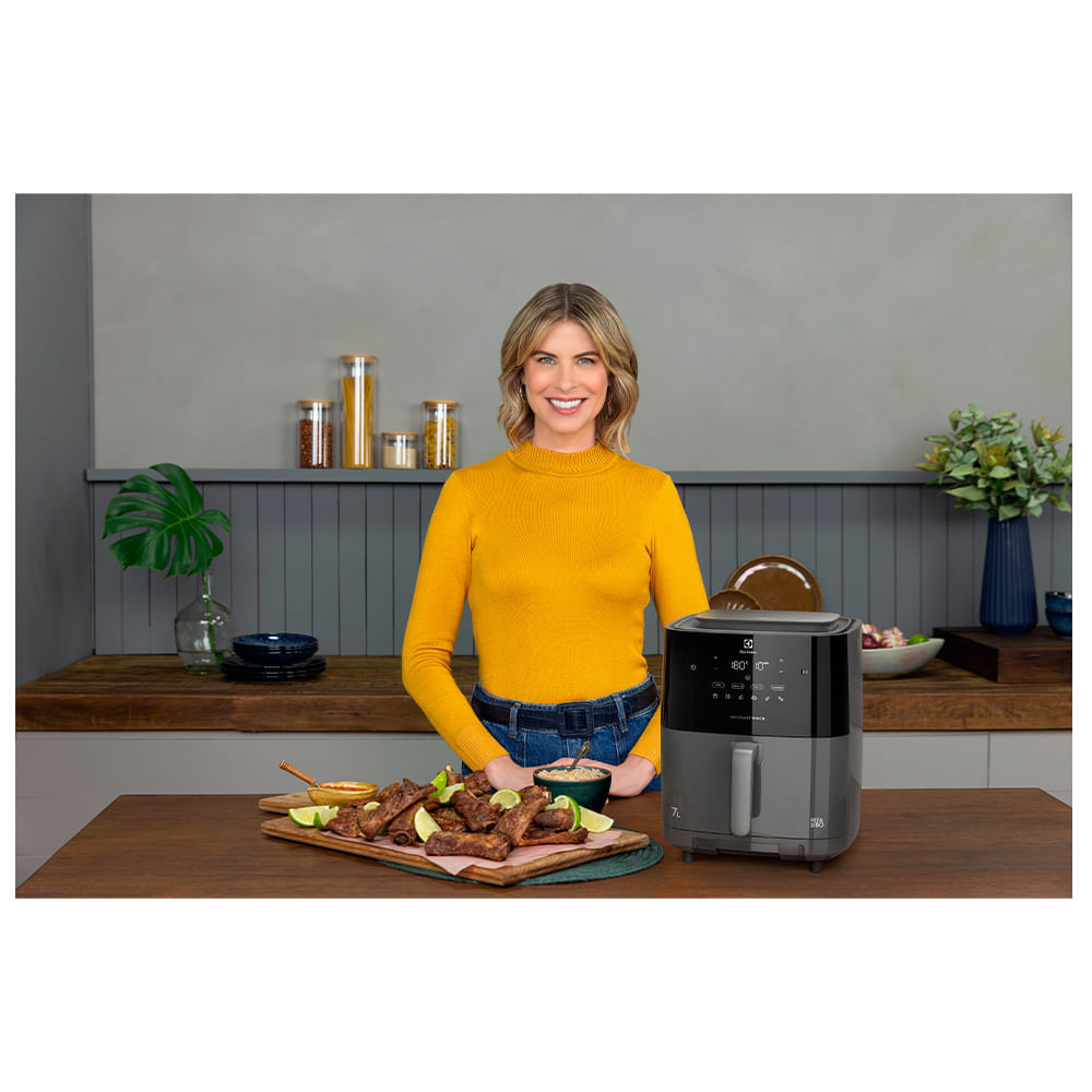 Air Fryer Electrolux por Rita Lobo 7L Experience Cinza - EAF180 220