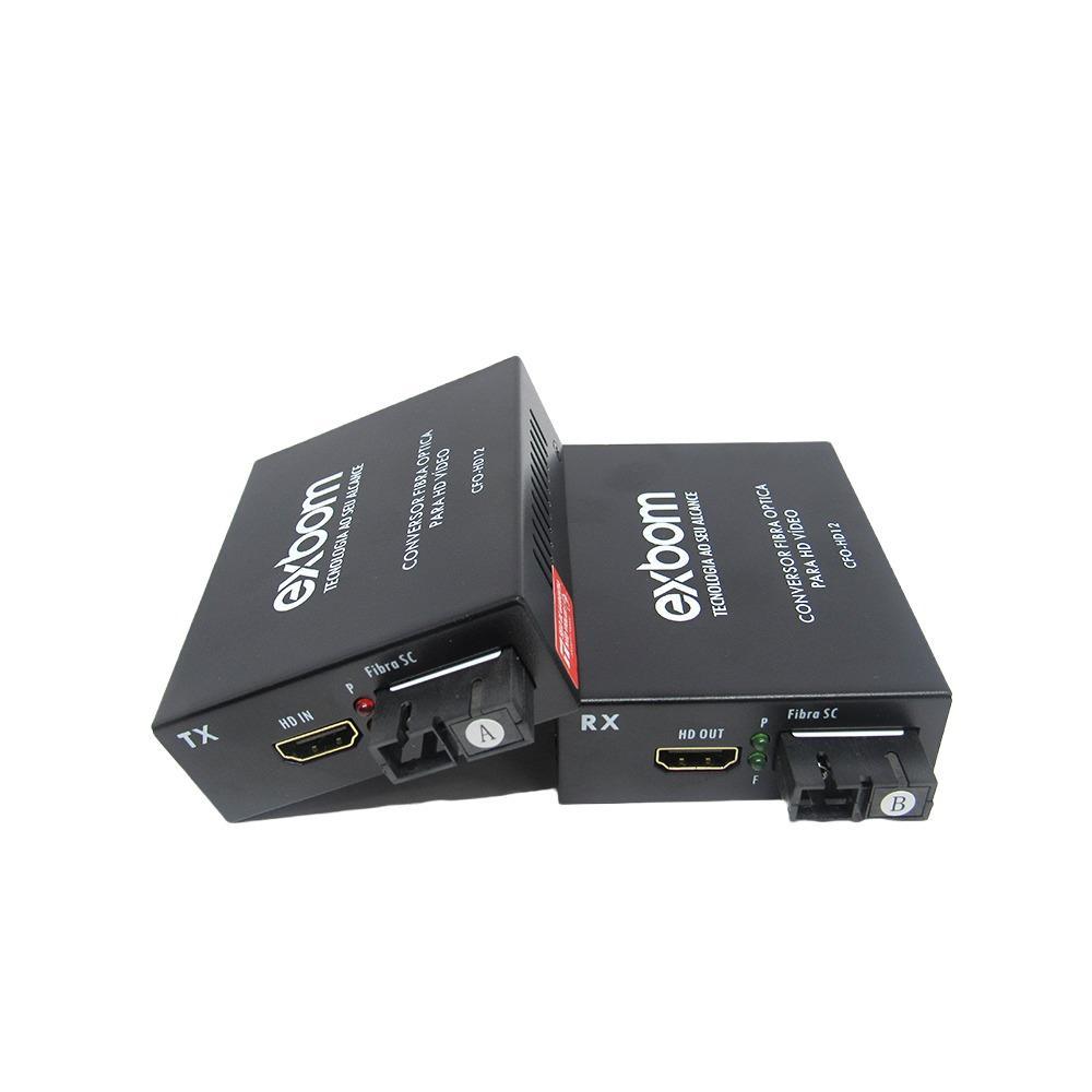 Miniatura Extensor Hdmi Via Fibra Óptica Sc Sm Até 20Km