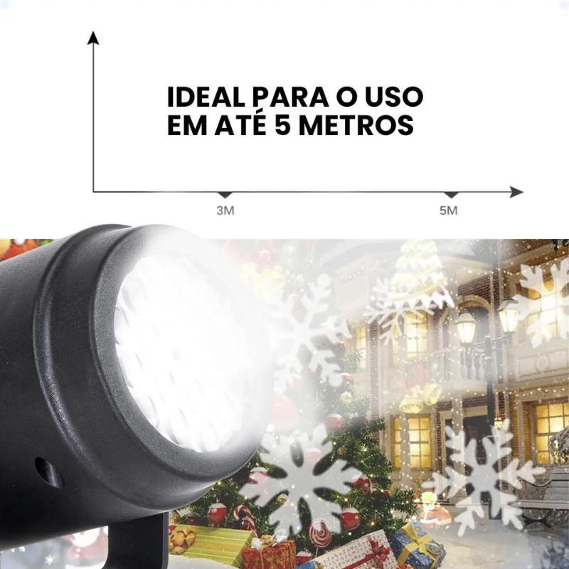 Miniatura Projetor Laser Jardim Natal Led Natalinos Desenhos Carcaça