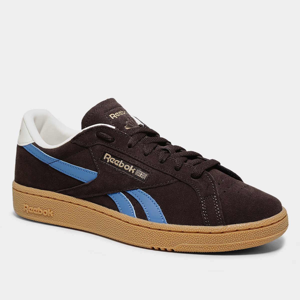 Miniatura Tênis Couro Reebok Club C Grounds Uk Masculino Preto - 39