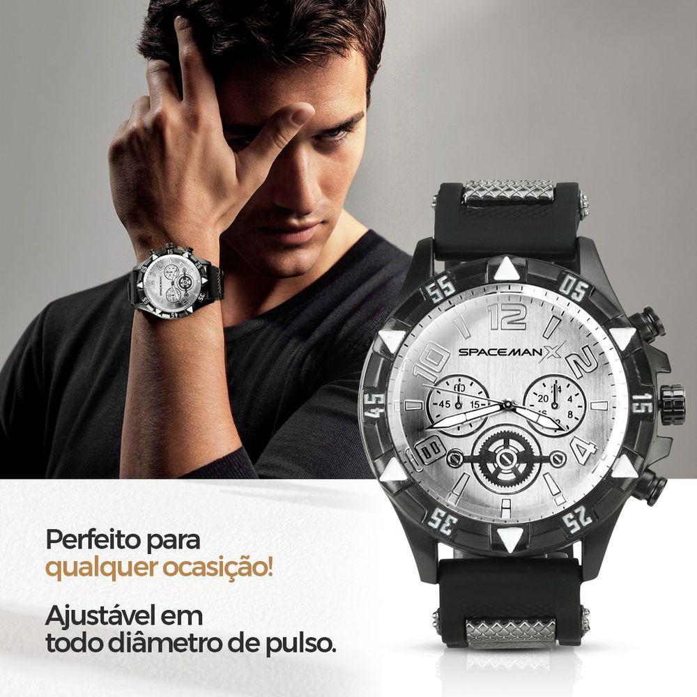 Relogio Aço Inox Masculino + Pulseira + Oculos Sol + Cordão Qualidade Premium Social Silicone Casual