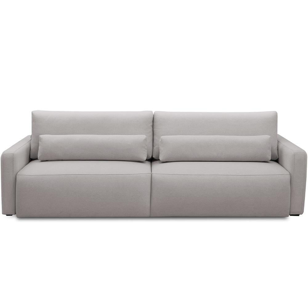 Sofá Retrátil Reclinável Para Sala De Estar Living 270cm Sevilha F04 Veludo Cinza